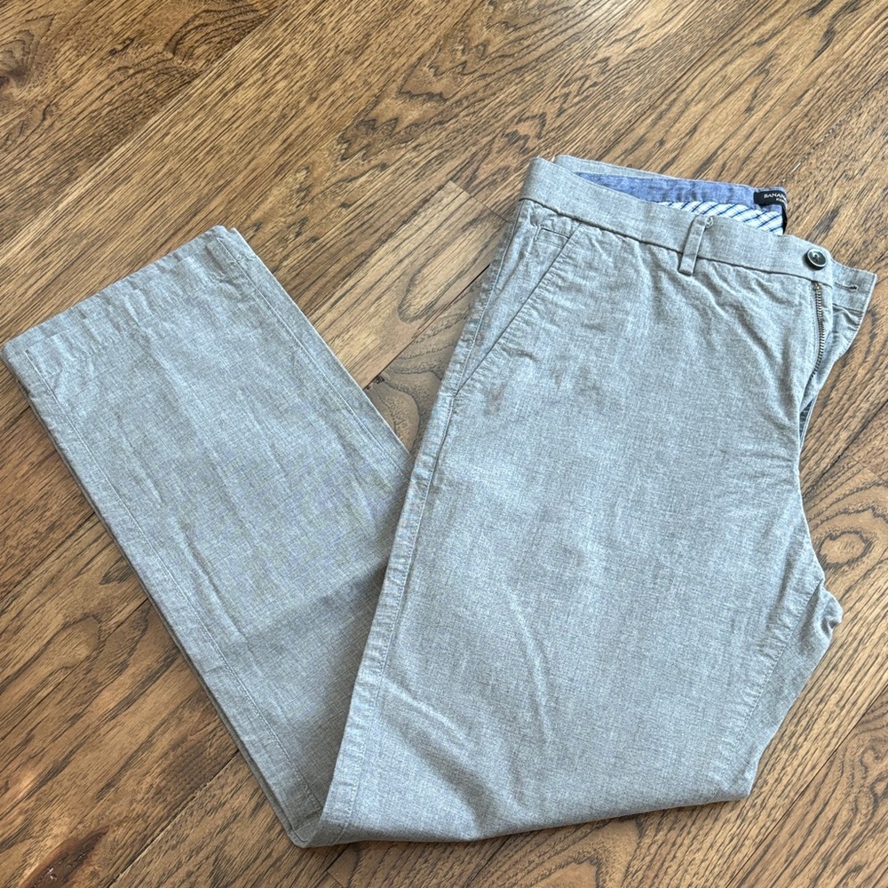 Banana Republic Light Gray Chinos